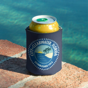 Seal of Clearwater, Florida Can Cooler