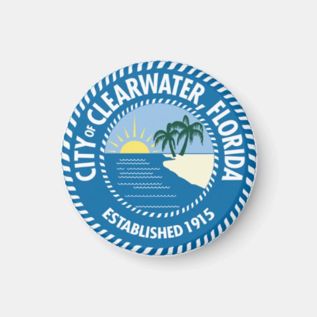 Seal of Clearwater, Florida Magnet (Front)