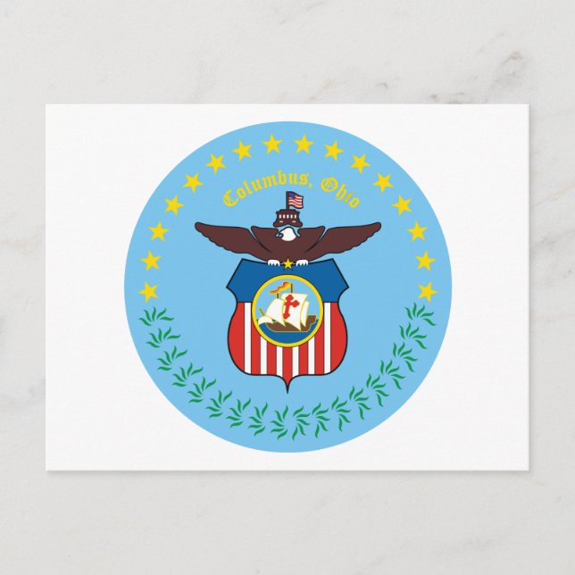 Seal of Columbus, Ohio Postcard (Front)
