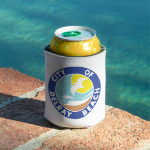 Seal of Delray Beach, Florida Can Cooler