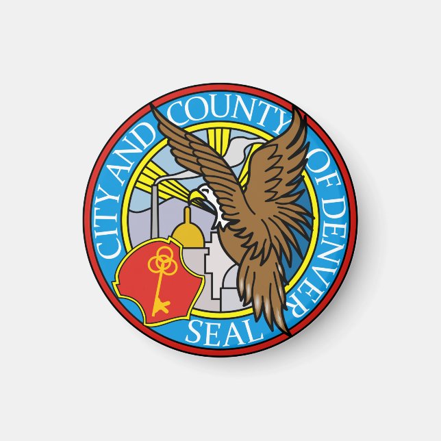 Seal of Denver, Colorado Magnet (Front)