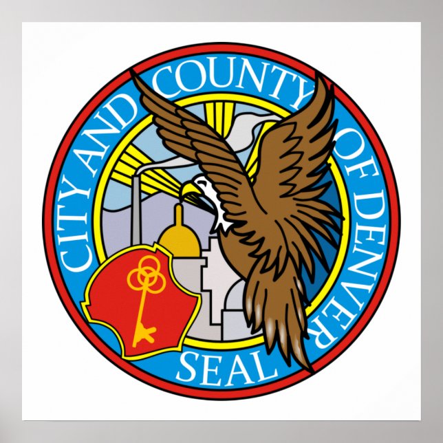 Seal of Denver, Colorado Poster (Front)