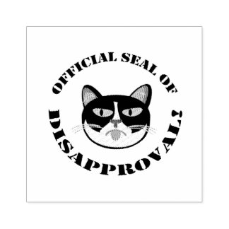 Seal of Disapproval Rubber Stamp