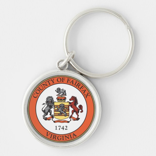 Seal of Fairfax County, Virginia Key Ring (Front)