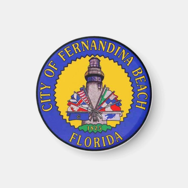 Seal of Fernandina Beach, Florida Magnet (Front)
