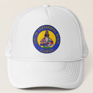 Seal of Fernandina Beach, Florida Trucker Hat
