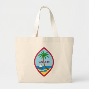 Seal of Guam Large Tote Bag