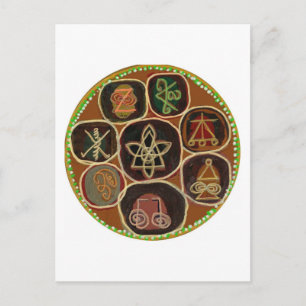 SEAL of HEAL :  Karuna Reiki Emblem Postcard