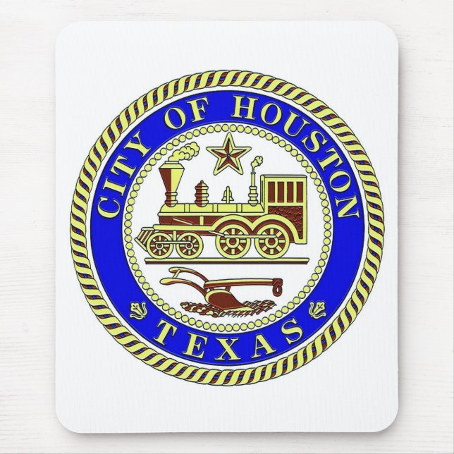 Seal of Houston Mouse Mat (Front)