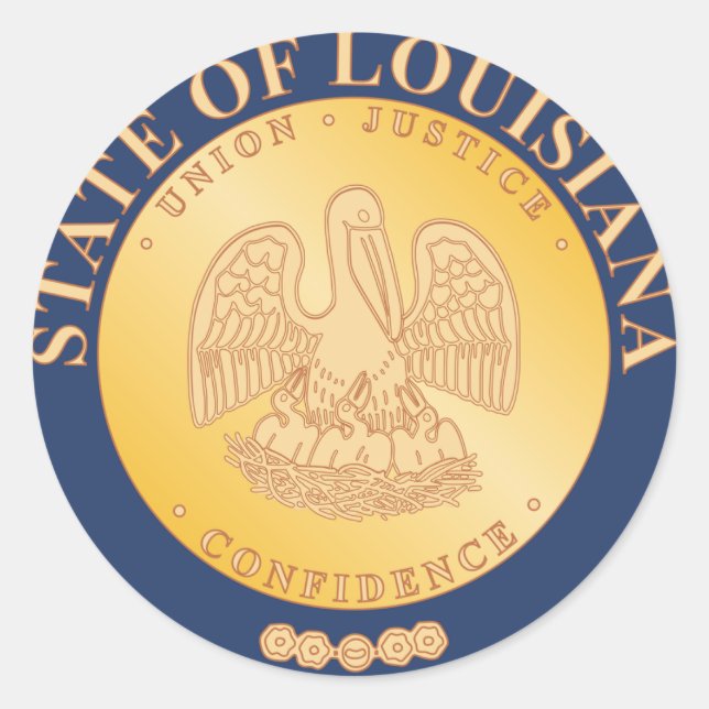 Seal of Louisiana (1890–2010) (Front)