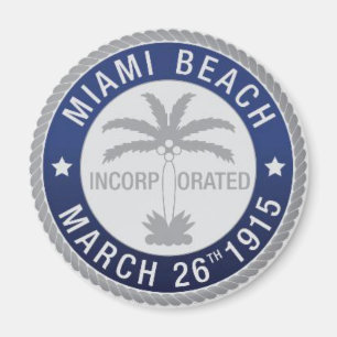 Seal of Miami Beach, Florida Magnet