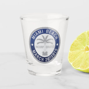 Seal of Miami Beach, Florida Shot Glass