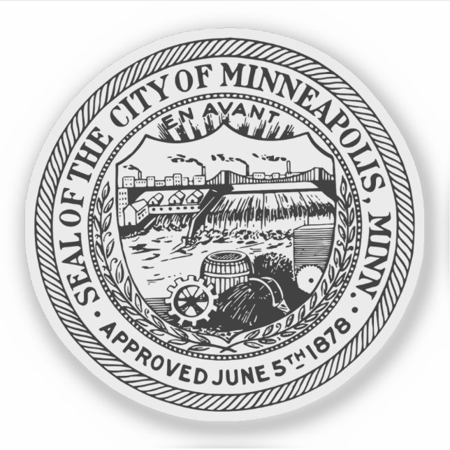 Seal of Minneapolis, Minnesota, USA (Front)