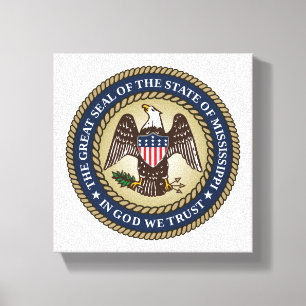 Seal of Mississippi Canvas Print