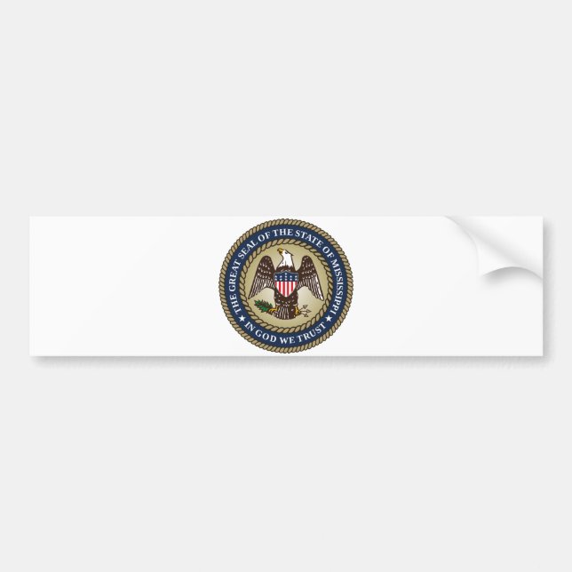Seal of Mississippi (US State) Bumper Sticker (Front)