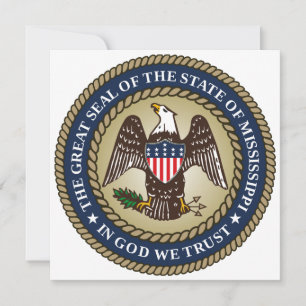 Seal of Mississippi (US State) Card