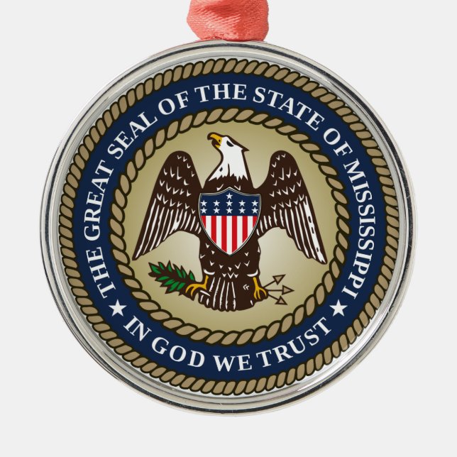 Seal of Mississippi (US State) Ceramic Ornament (Front)