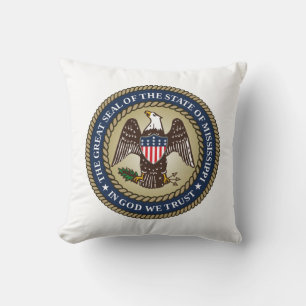 Seal of Mississippi (US State) Cushion