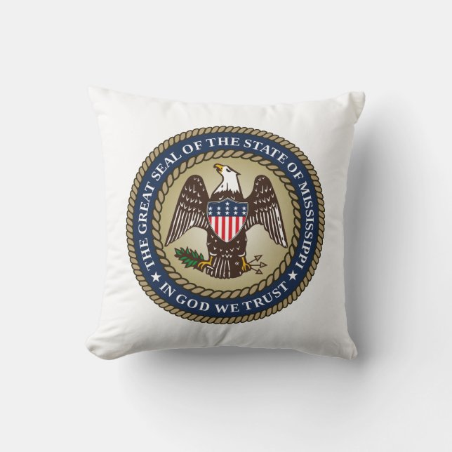 Seal of Mississippi (US State) Cushion (Front)