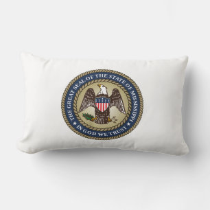 Seal of Mississippi (US State) Lumbar Cushion