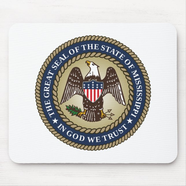 Seal of Mississippi (US State) Mouse Mat (Front)