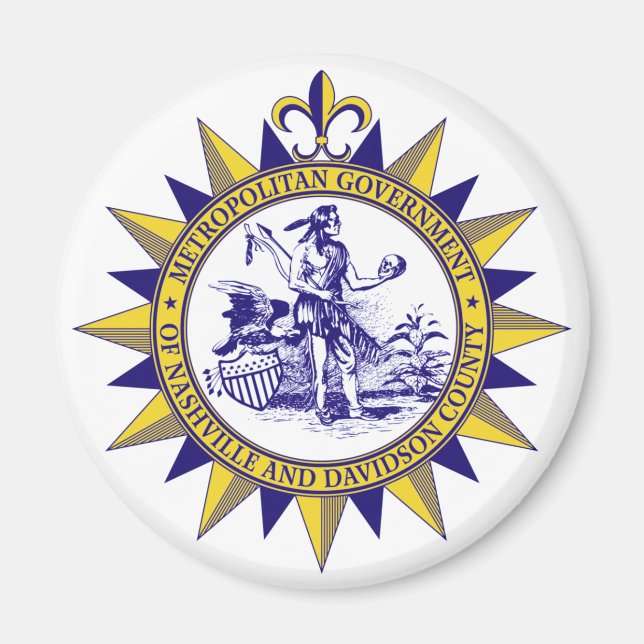 Seal of Nashville, Tennessee Magnet (Front)