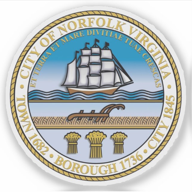 Seal of Norfolk, Virginia, USA (Front)