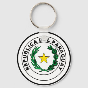 Seal of Paraguay Key Ring