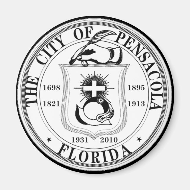Seal of Pensacola, Florida Magnet (Front)