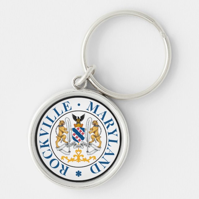Seal of Rockville, Maryland  Key Ring (Front)