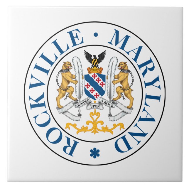 Seal of Rockville, Maryland  Tile (Front)