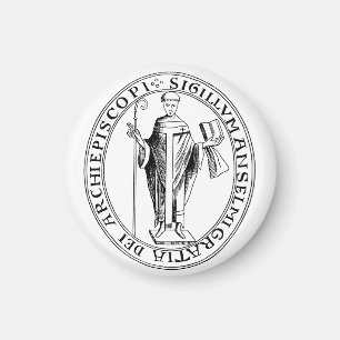 Seal of Saint Anselm of Canterbury Magnet