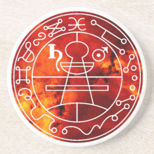 Seal of Solomon Secret Pentacle Altar Coaster