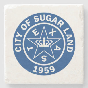 Seal of Sugar Land (Texas) Stone Coaster