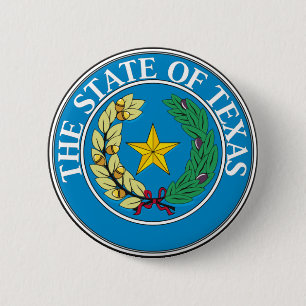 Seal of Texas 6 Cm Round Badge