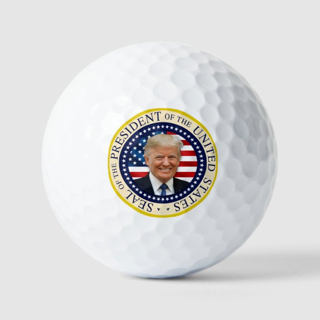 Seal of the 47th President Trump won 2024  Golf Balls (Front)