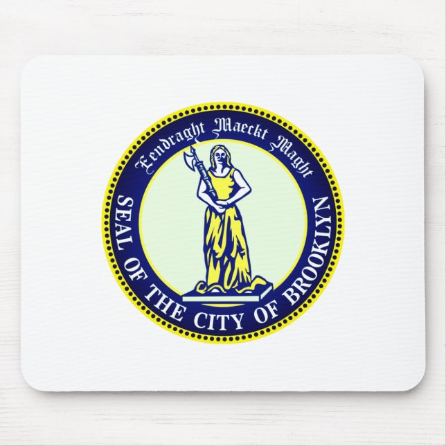 Seal Of The Borough Of Brooklyn New York _1  Mouse Mat (Front)