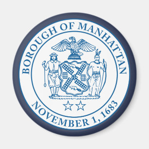 Seal of the Borough of Manhattan, NYC Magnet