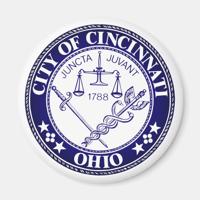 Seal of the City of Cincinnati, Ohio Magnet (Front)