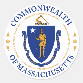 Seal of the Commonwealth of Massachusetts Sticker