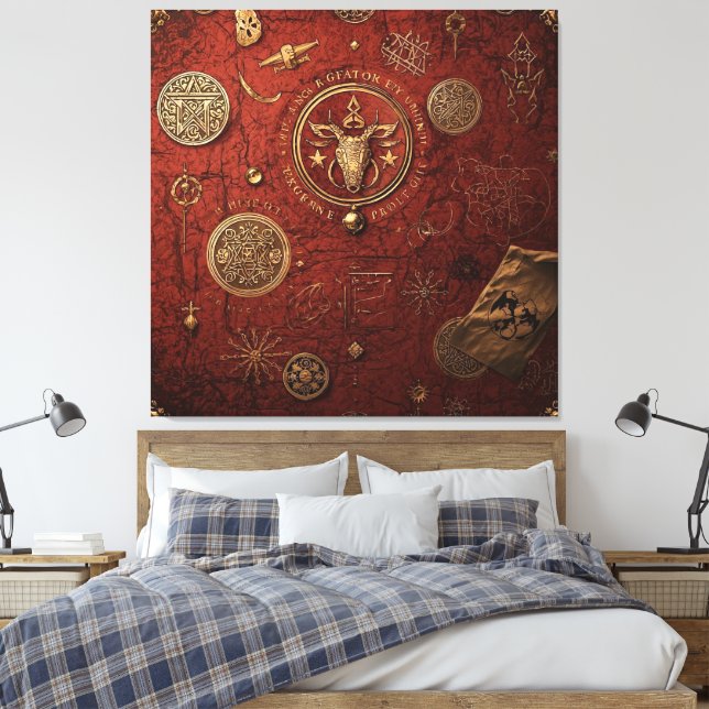Seal of the Hidden Order Canvas Print (Insitu(Bedroom))