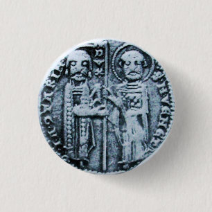 SEAL OF THE KNIGHTS TEMPLAR 3 CM ROUND BADGE