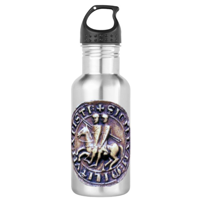 SEAL OF THE KNIGHTS TEMPLAR 710 ML WATER BOTTLE (Front)