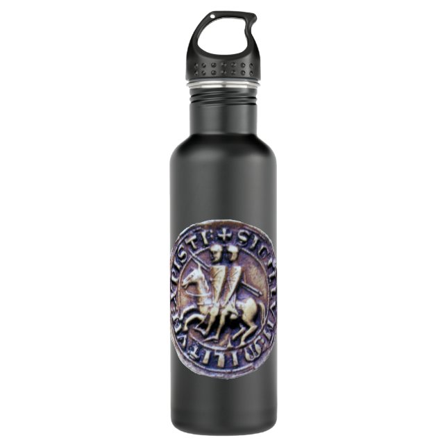 SEAL OF THE KNIGHTS TEMPLAR 710 ML WATER BOTTLE (Front)