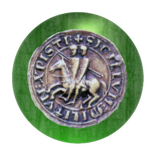 SEAL OF THE KNIGHTS TEMPLAR gem green Cutting Board