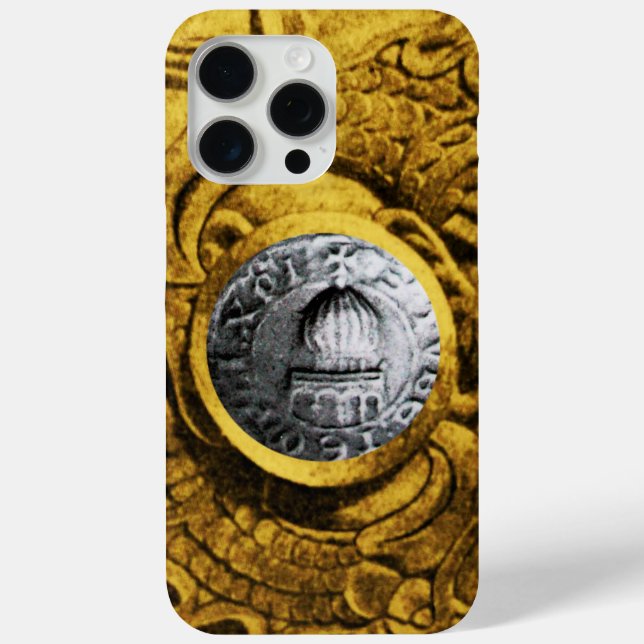 SEAL OF THE KNIGHTS TEMPLAR gold yellow Case-Mate iPhone Case (Back)