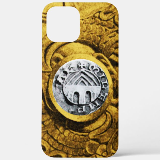 SEAL OF THE KNIGHTS TEMPLAR gold yellow Case-Mate iPhone Case (Back)