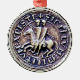 SEAL OF THE KNIGHTS TEMPLAR METAL TREE DECORATION