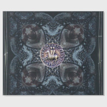 SEAL OF THE KNIGHTS TEMPLAR ON IRON CROSS Black