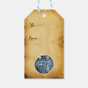 SEAL OF THE KNIGHTS TEMPLAR parchment Gift Tags